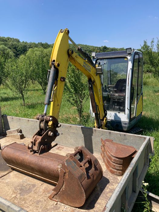 Miniexcavator Waker&Neuson 1.8t + remorca 3.5t