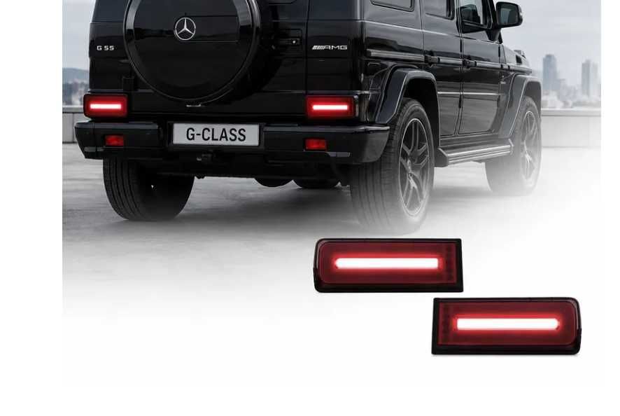 Диодни стопове за Mercedes W463 G-CLASS (2005-2017) led Facelift design - с бягащ мигач и динамична задна светлина