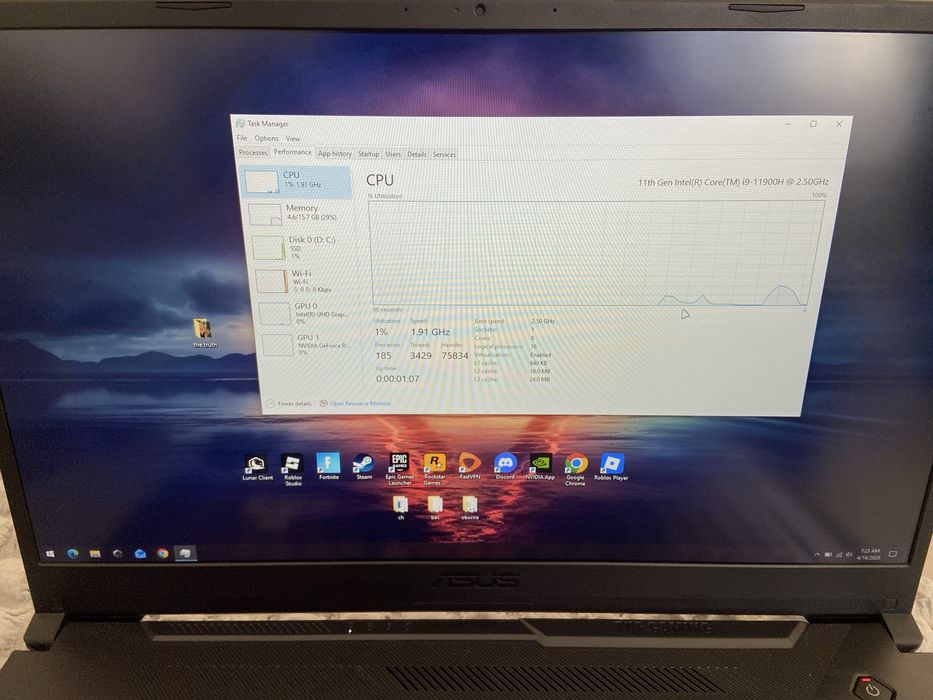 Laptop Gaming i9 rtx 3060