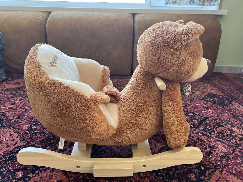 Мишка каталка с музыкой