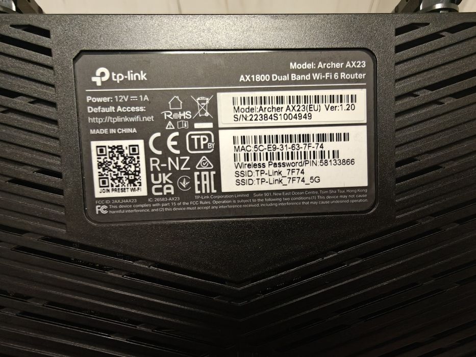 Рутер |  Wi-Fi 6 | TP-Link  Archer  AX23