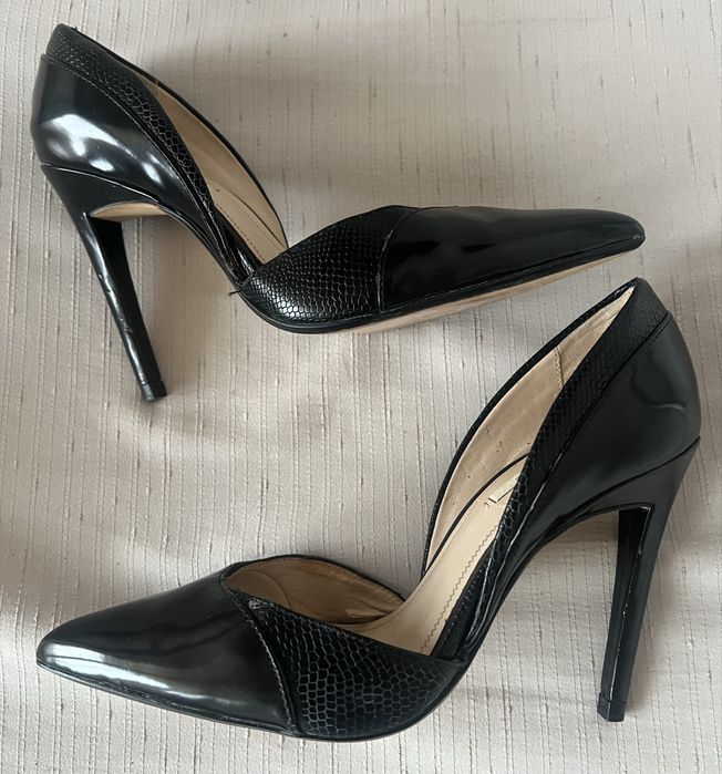 Papuci cu toc Zara Basic marimea 36