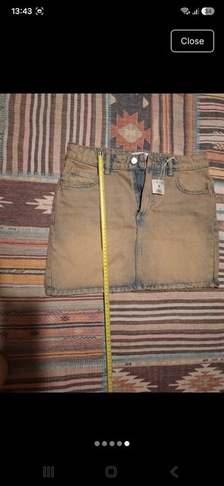 Fusta mini denim Reserved
