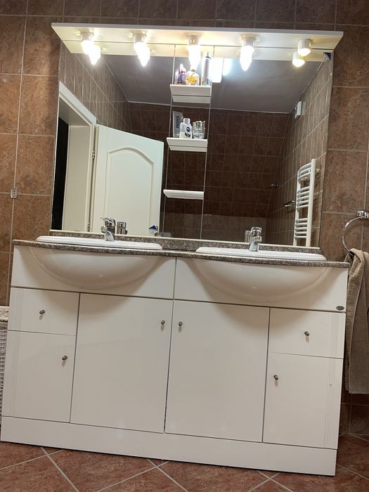 Dulap baie cu 2 lavoare