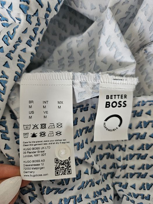 Риза в синьо "BOSS"