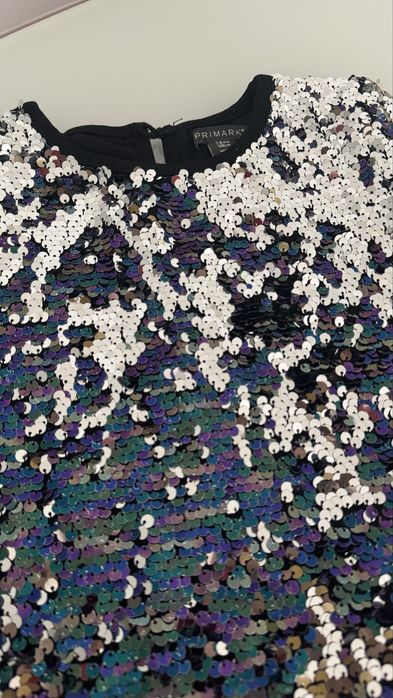 Rochita paiete Primark, marime 128 (7-8 ani)