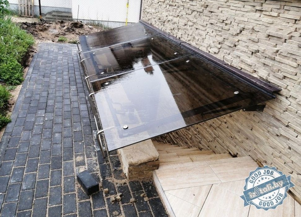 Раздвижной навес на заказ | Лексан, поликарбонат, профнастил | Creativ