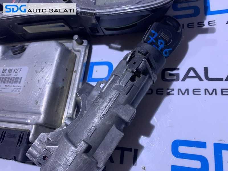 Kit Pornire Complet ECU Calculator Motor Cip Cheie Contact si Ceas Bord cu Imobilizator Skoda Octavia 1 1.9 TDI AGR 1997 - 2011 Cod 038906012F 0281010127 [L4432]