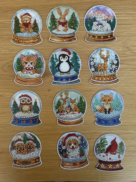 Коледни диамантени магнитчета