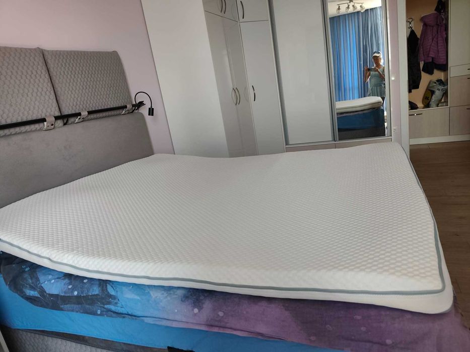 ТОП МАТРАК БАБЪЛС КУЛ ГЕЛ с мемори гел и еластичан пяна  160/200/8 см.