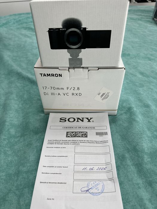 Aparat sony zv-e10+obiectiv tamron 17-70mm F2.8