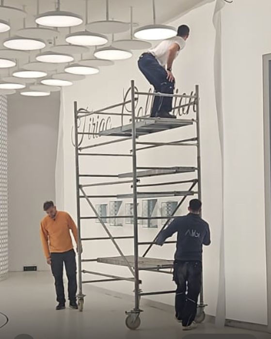 Schela fatada metalică îngusta 75 cm schela aluminiu schela mobila