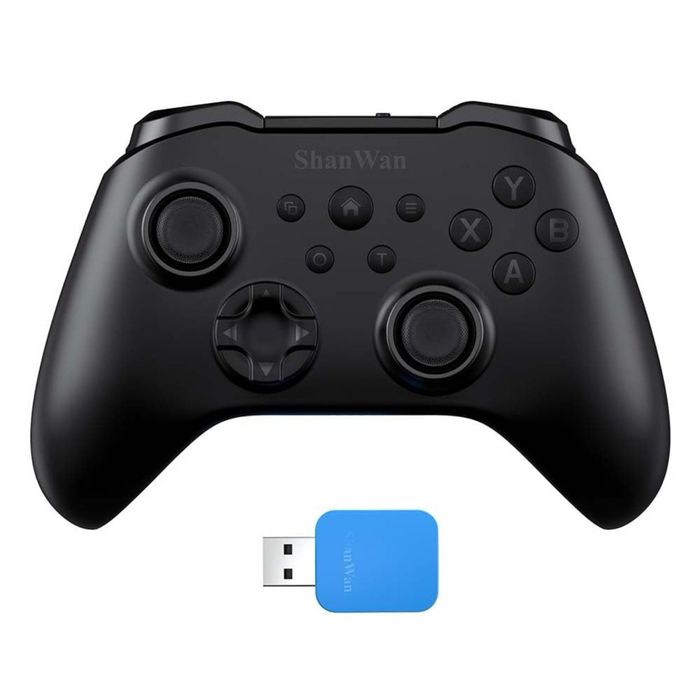 Controller wireless Bluetooth & 2.4G Hall trigger Turbo vibrații – Negru