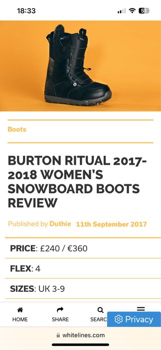 Висок клас сноуборд обувки