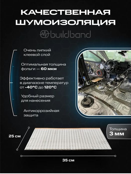 Продам шумоизоляцию
