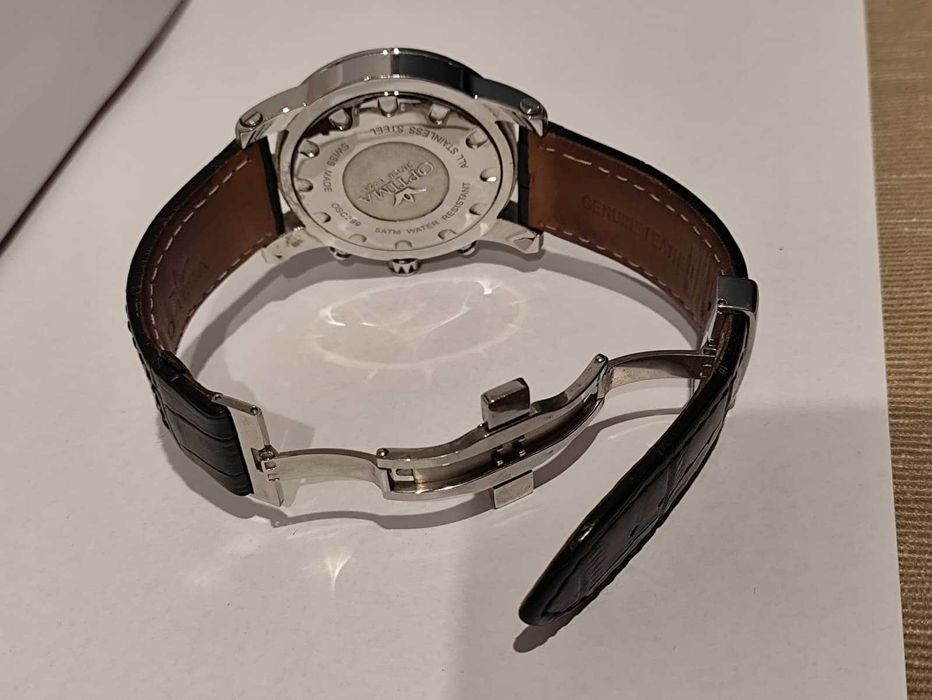 Ceas Bărbătesc Optima Model OSC299-SL-1 Cutie Originală Perfect Funcțional Purtat