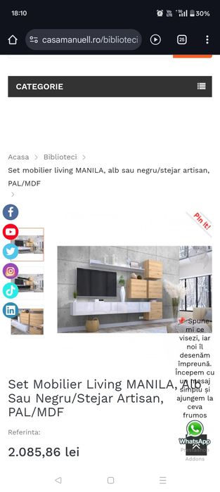 Mobila living Manila