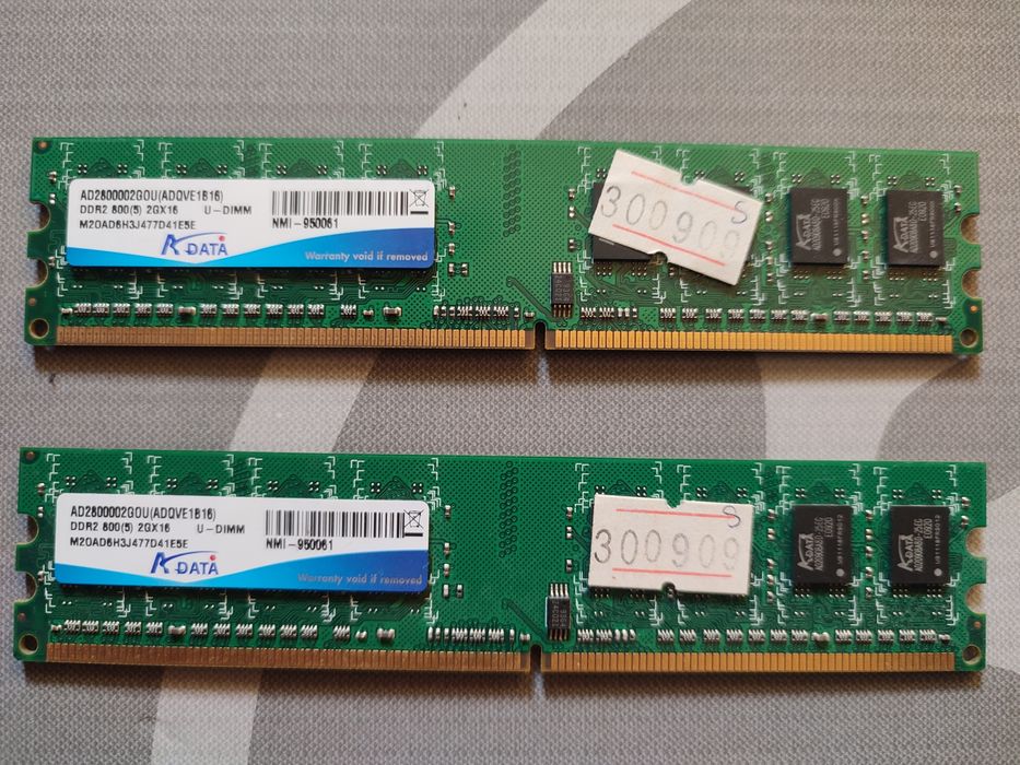 4 GB DDR2 800 mhz (2*2 gb) Adata