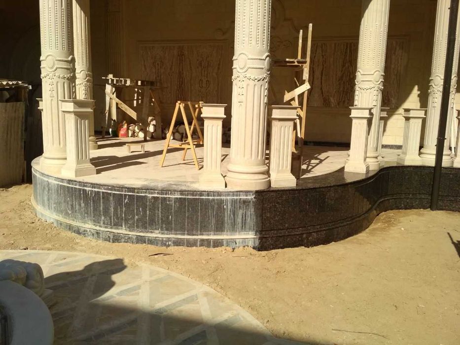 Чистка брусчатки, полировка, удаление пятен, защита мрамора, гранита