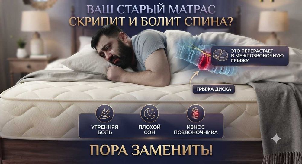 Ортопедический матрас со склада Алматы, без посредников, с доставкой