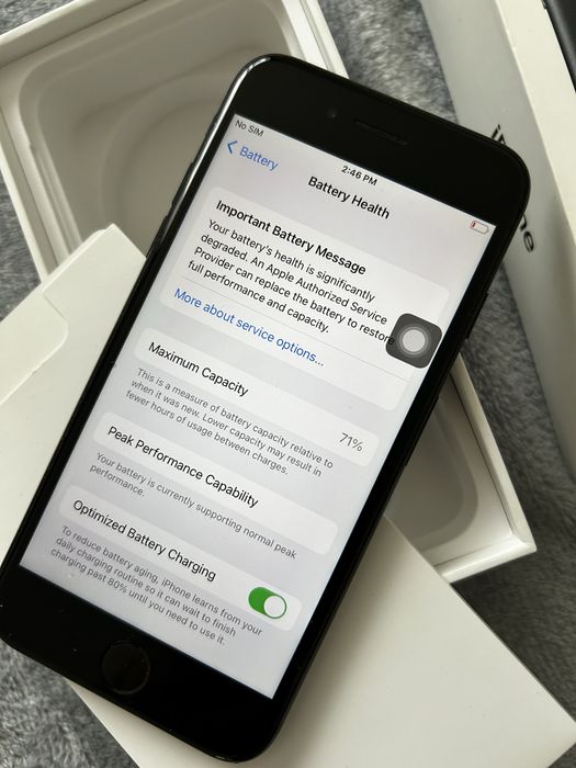 Iphone 7 full box baterie stare f buna