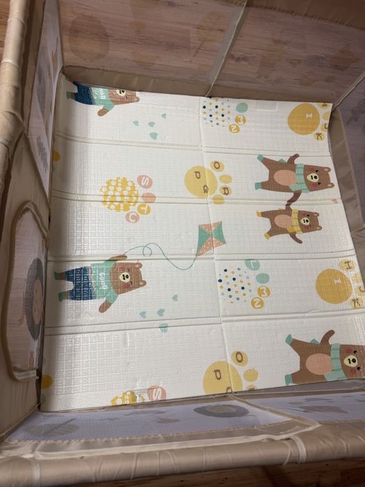 Кошара за игра 120/120 см + сгъваемо килимче
