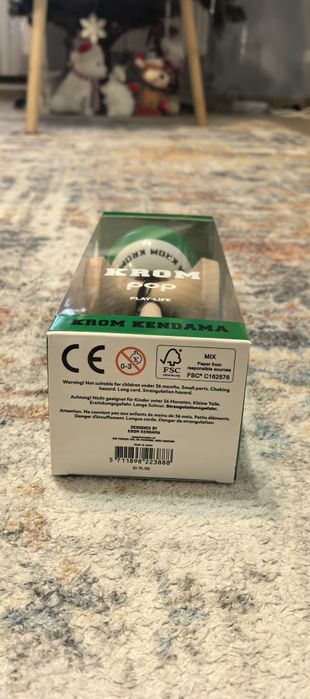 Kendama KROM pop Green Originala cu grip