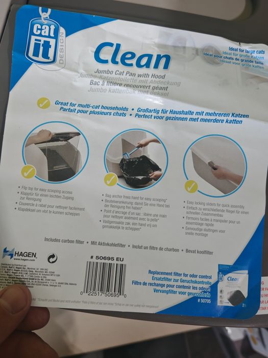 Litiera Catit Jumbo pisici cu filtru carbon care lipseste