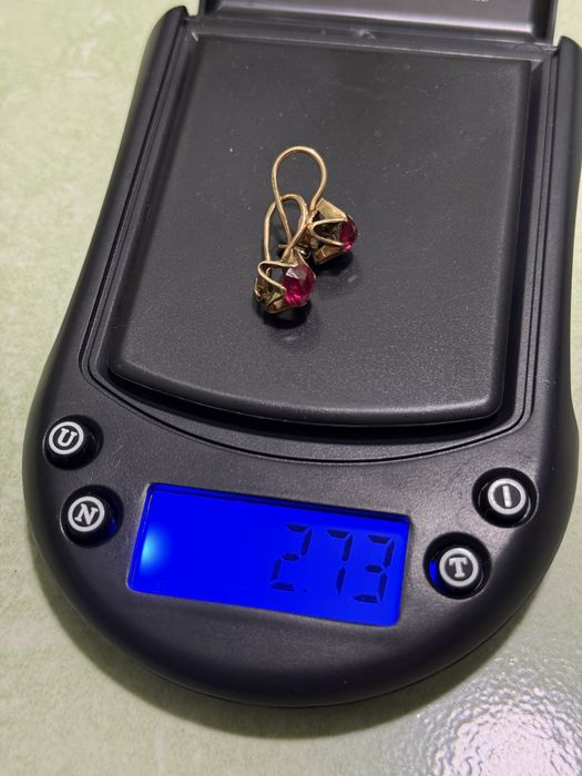 Серги рубин россия завод 583 п