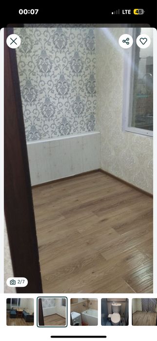 Аренда Ттз 2 3хона 350 долл оила болла кизларга Шарийга