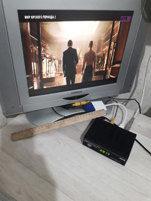 Телевизор konka + тюнер 23 каналов бесплатных