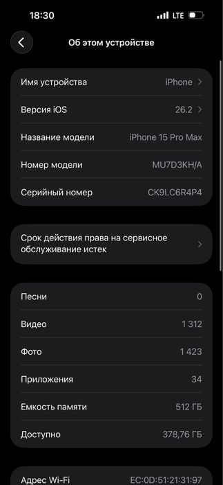 Продаю iPhone 15 Pro Max, белый Titanym