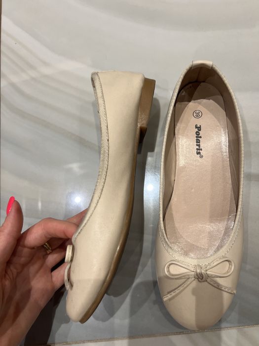 Балетки 38 размер бежевые