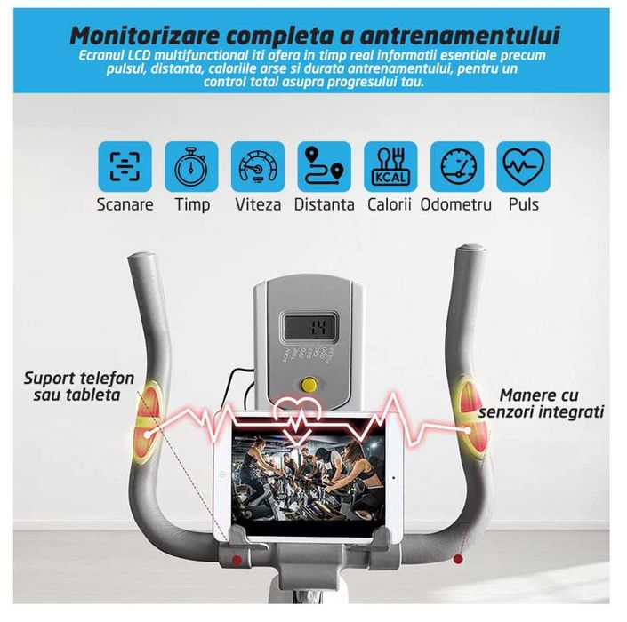 Bicicleta Spinning Magnetica Fitness GO4FIT GF200