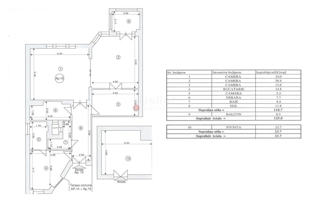 Apartament 3 Camere | Centrul Istoric
