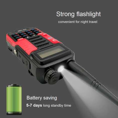 %Нова Baofeng 10R Plus 20W 8800mAh Радиостанция 128 канала LED фенерче