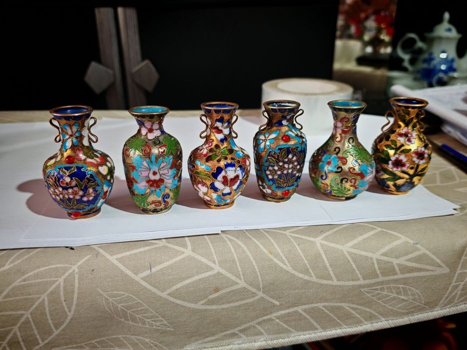 Cloisonne vase chinezești