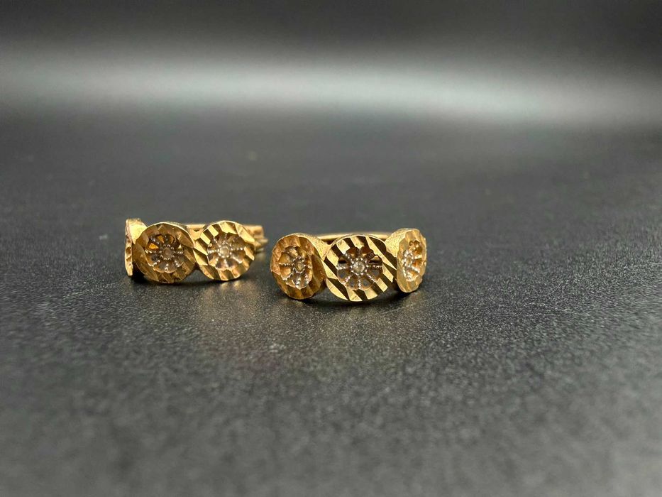 Dracula Amanet: Cercei de Aur: 2.42gr/14k.