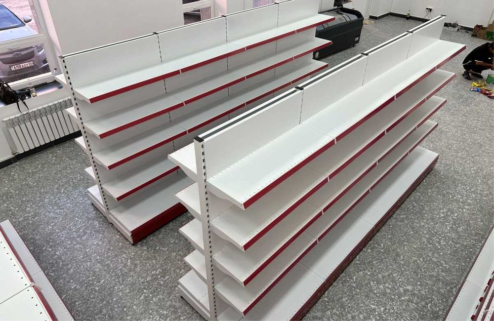 Мetall stellajlar, savdo tokcha, стеллаж для магазина