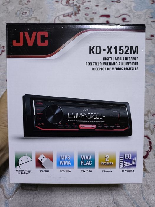 Магнитола JVC 1DIN. Оригинал. Новый.