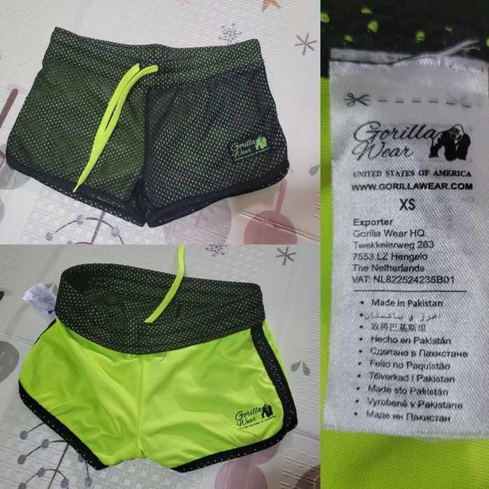 Pantaloni scurti Gorilla Wear cu 2 fete, noi (XS)