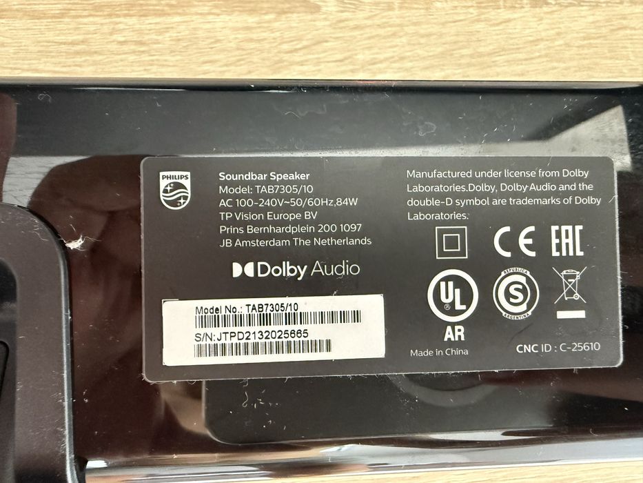 Soundbar Philips model Tab7305/10