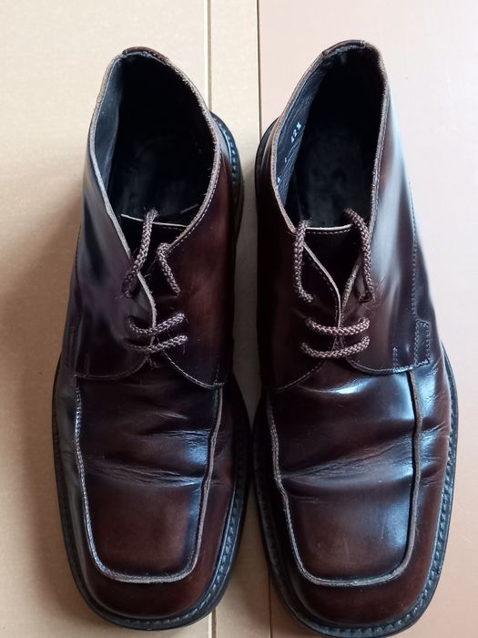 Ghete din piele lăcuita -fabricați Italia