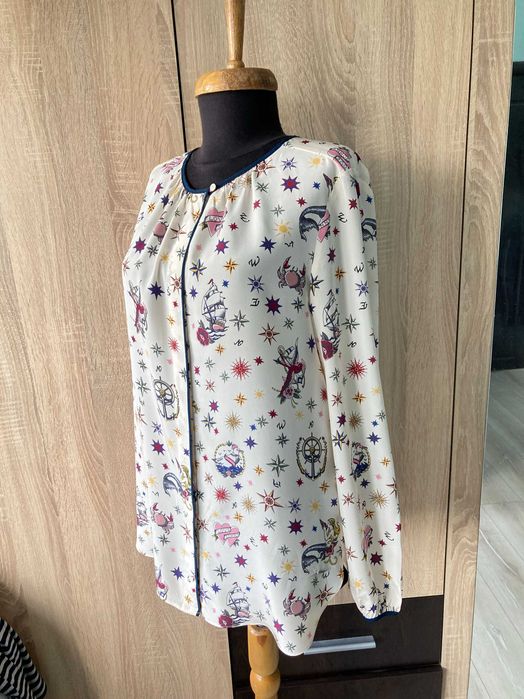 Tommy Hilfiger 100% Silk дамска копринена блуза коприна размер 4 / M