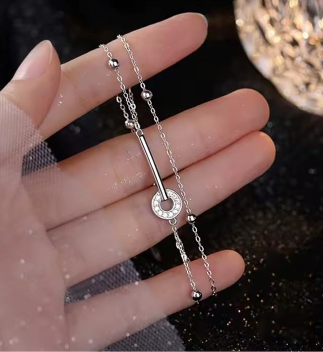 Brățara Nouă Dublă Reglabilă Argint S925