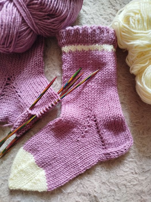 Красиви плетени чорапи