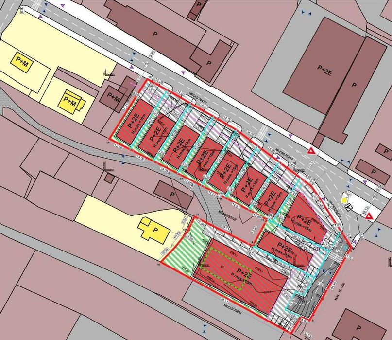 Parcele de teren reglementate prin PUZ – Târgu Jiu, Str. Aleea Islaz