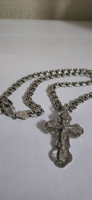 Цепочка мужская и крест