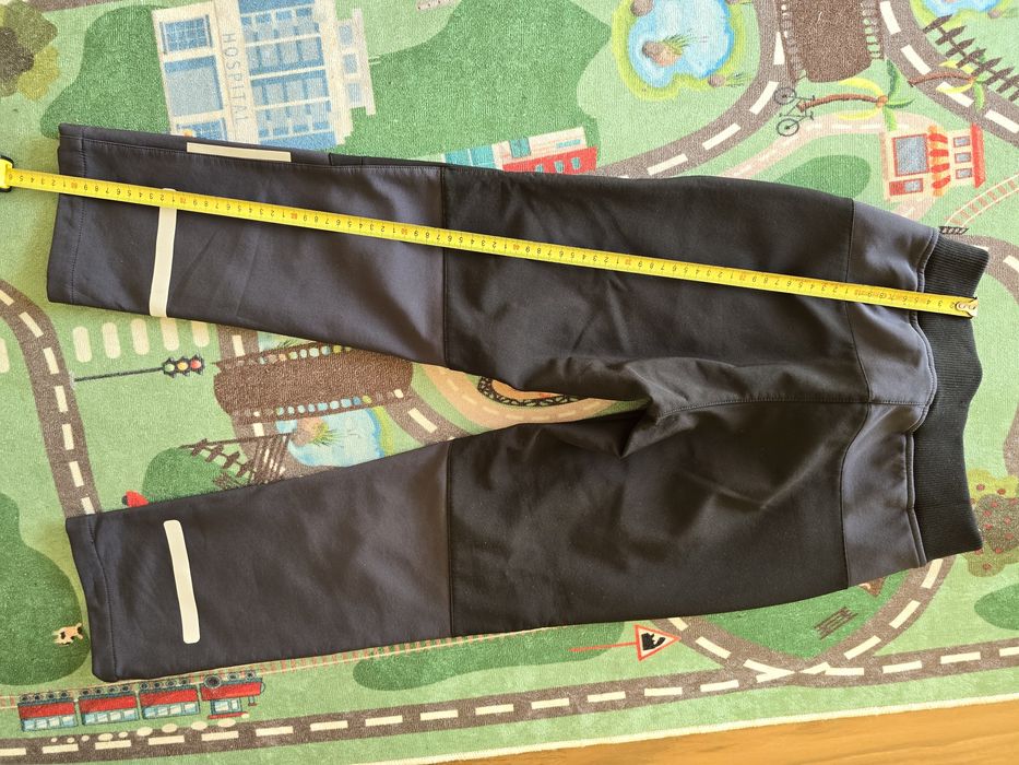 Pantaloni tehnici,drumeție vatuiti/captusiti cu reflectorizant 134/140