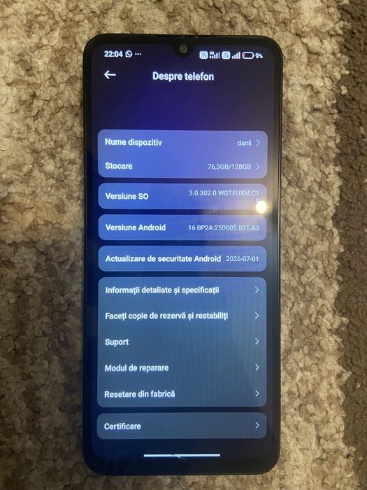 Vand Redmi 14C utilizat